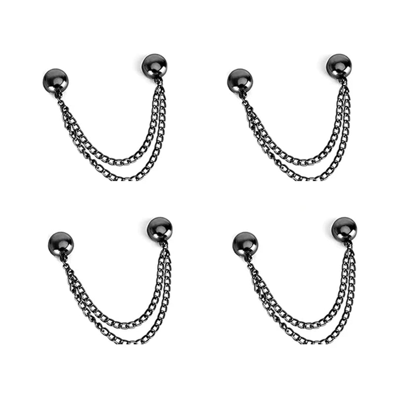 4PCS Magnetic Clothing Clips – No-Pin Fabric-Friendly Brooches for Scarves, Cardigans & Hijabs