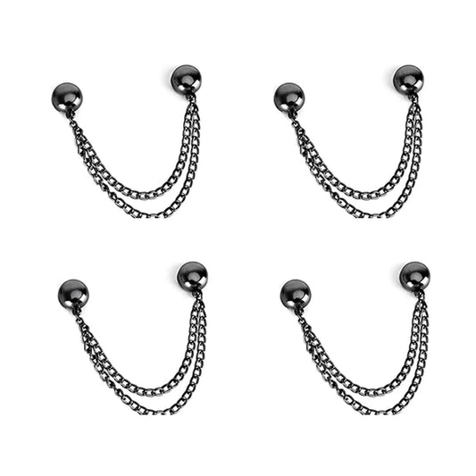 4PCS Magnetic Clothing Clips – No-Pin Fabric-Friendly Brooches for Scarves, Cardigans & Hijabs