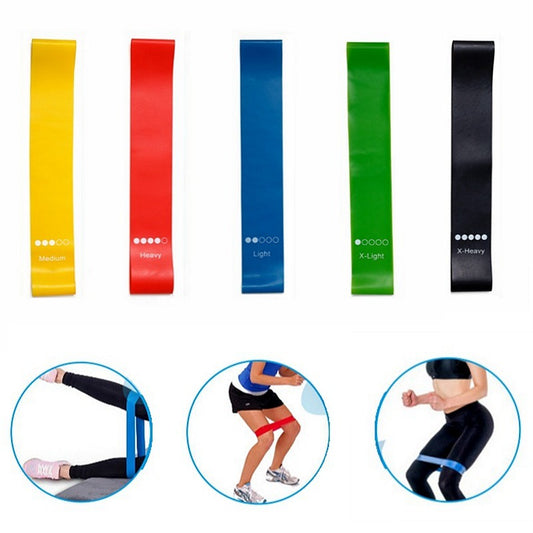 Elastic Resistance Bands for Yoga, Pilates & Rehab Training – Lightweight & Portable