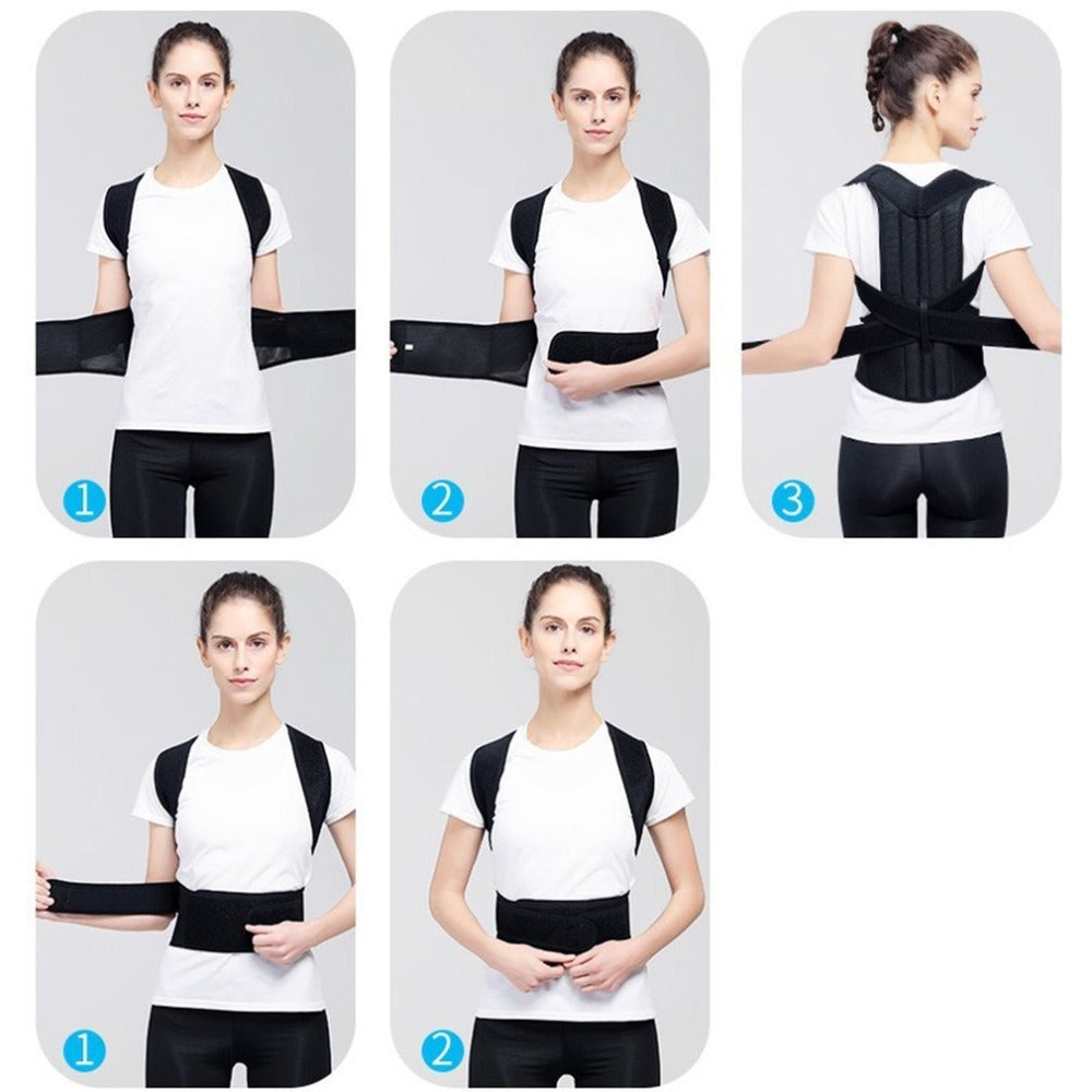 Adjustable Spine Posture Corrector for Men & Women – S to 4XL, Back Support Brace for Pain Relief