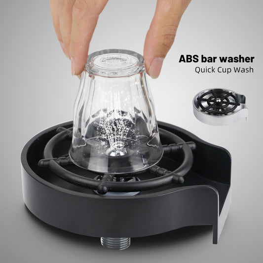 Bar Counter Cup Washer Sink – High-Pressure Spray Automatic Faucet Coffee Pitcher Wash Tool
