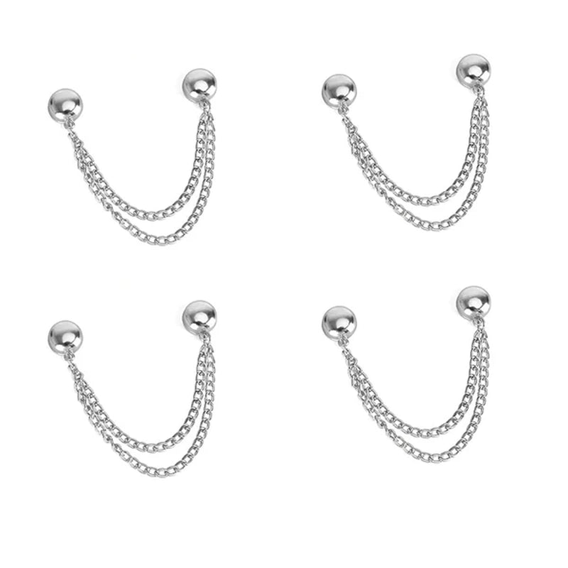 4PCS Magnetic Clothing Clips – No-Pin Fabric-Friendly Brooches for Scarves, Cardigans & Hijabs