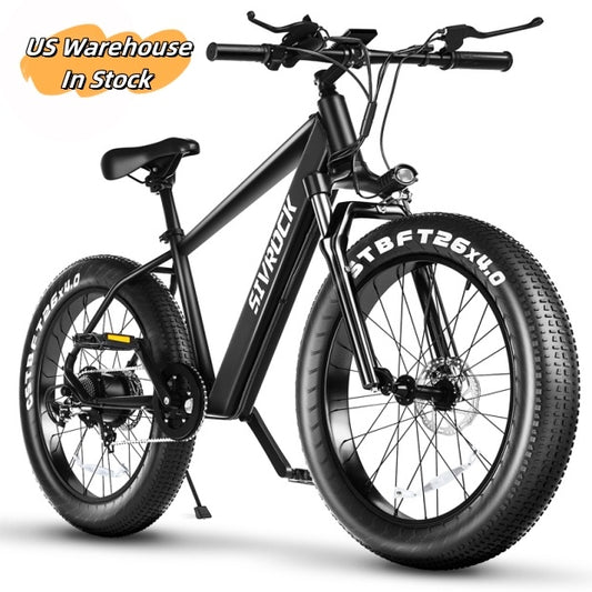 Sivrock 1000W Fat Tire Electric Bike 26x4" – 48V 15Ah Mountain eBike for Adults, UL Certified