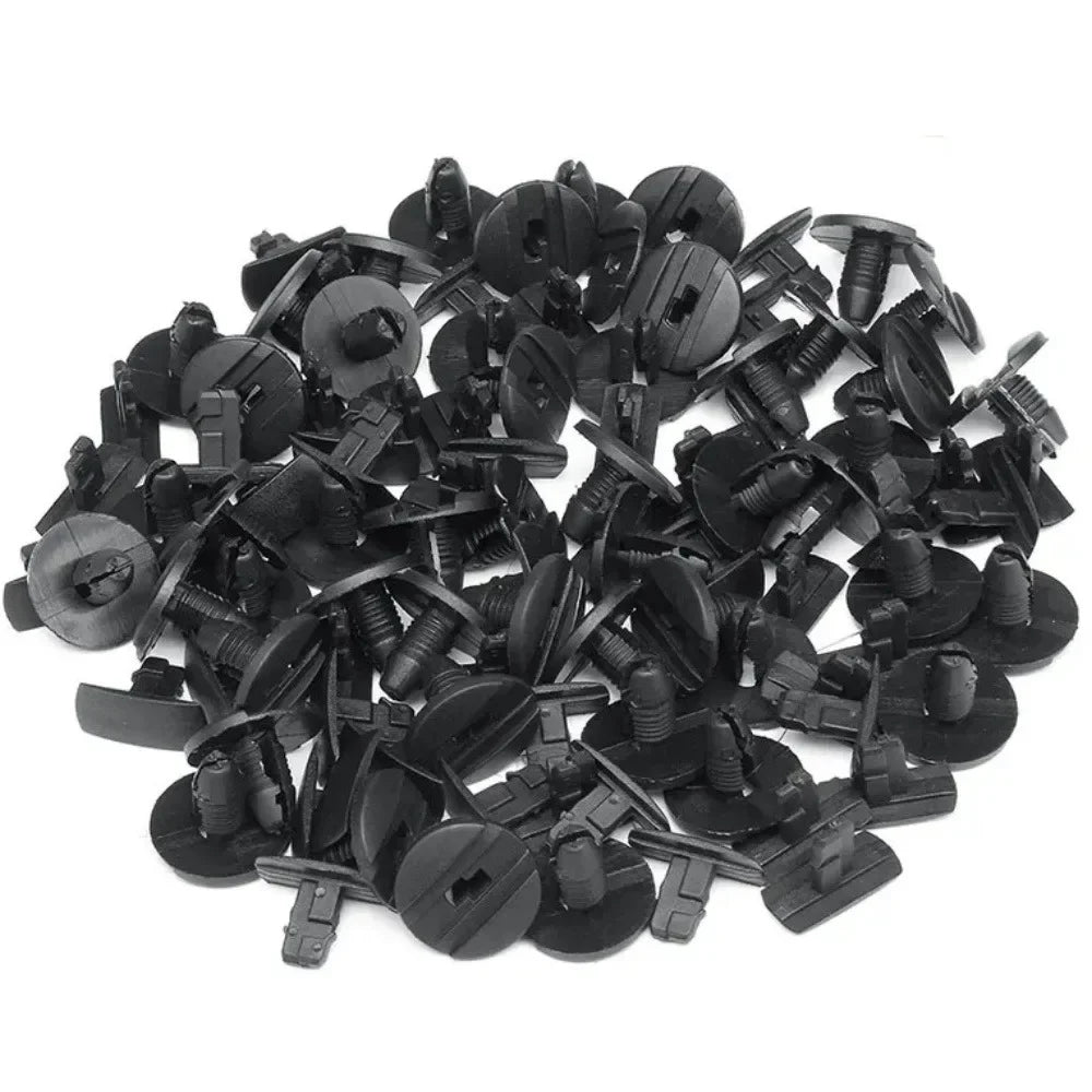 20/50/100 PCS Universal Car Bumper Clip & Fastener Kit – Push Retainer for Fender & Mudguard Repairs