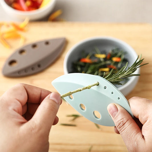 8-Hole Herb Leaf Stripper Tool – Multi functional Vegetable Stem Remover for Kitchen Use