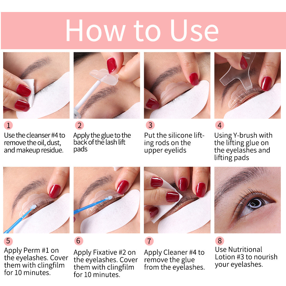 ICONSIGN Lash Lift Kit - Eyelash Perming & Curling Enhancer with Eyes Makeup Tools