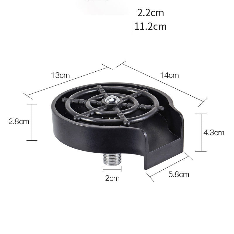 Bar Counter Cup Washer Sink – High-Pressure Spray Automatic Faucet Coffee Pitcher Wash Tool