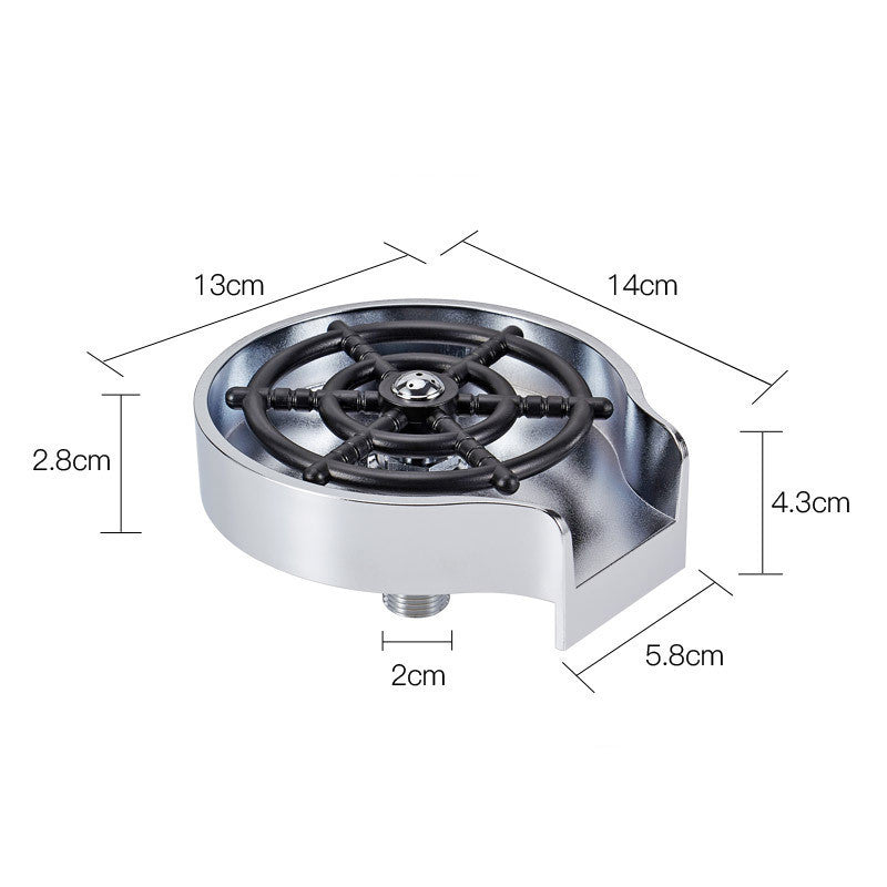 Bar Counter Cup Washer Sink – High-Pressure Spray Automatic Faucet Coffee Pitcher Wash Tool