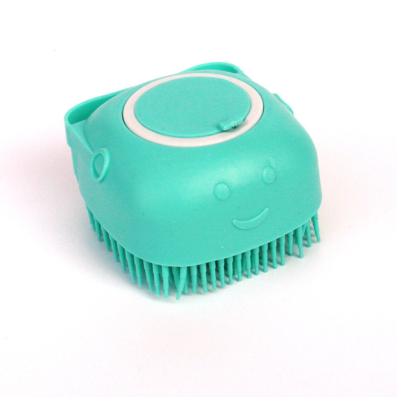 Silicone Dog Bath Massage Gloves Brush – Pet Grooming & Shampoo Dispensing Cleaning Tool for Dogs & Cats
