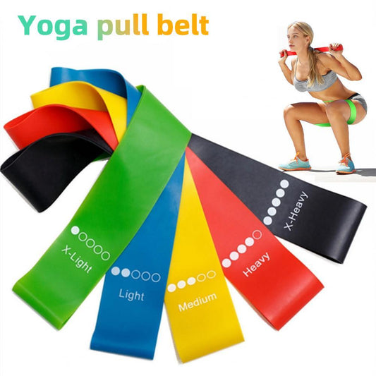Elastic Resistance Bands for Yoga, Pilates & Rehab Training – Lightweight & Portable