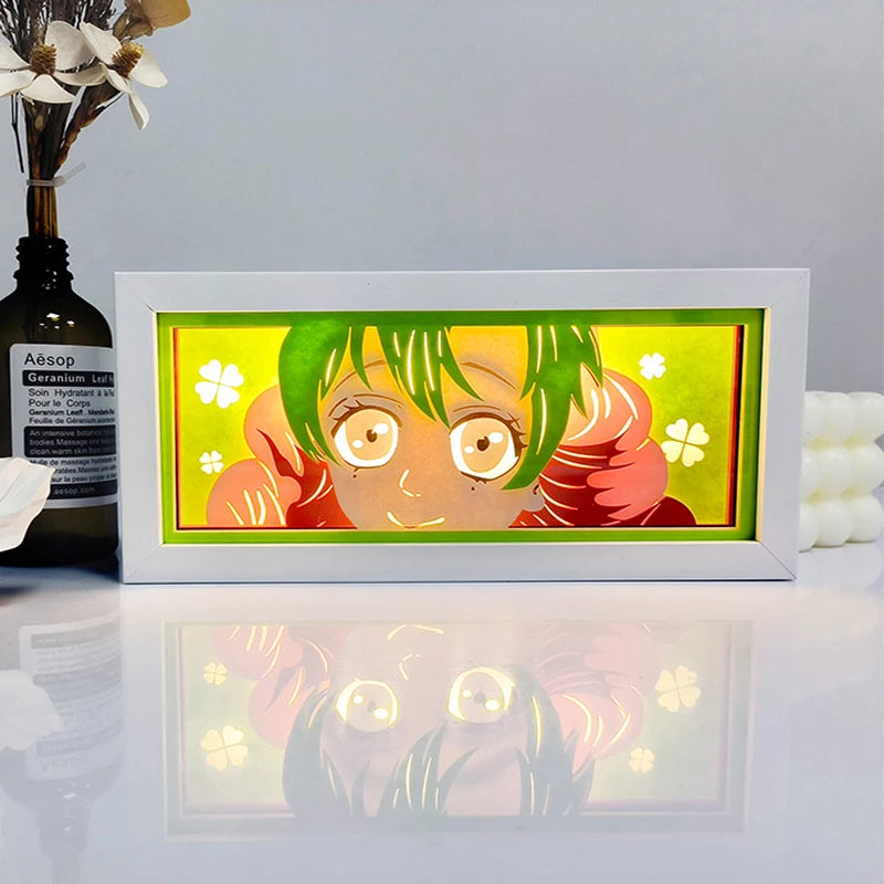 Demon Slayer 3D Paper-Cut Light Box β Remote Control LED Anime Night Lamp for Bedroom & Gift