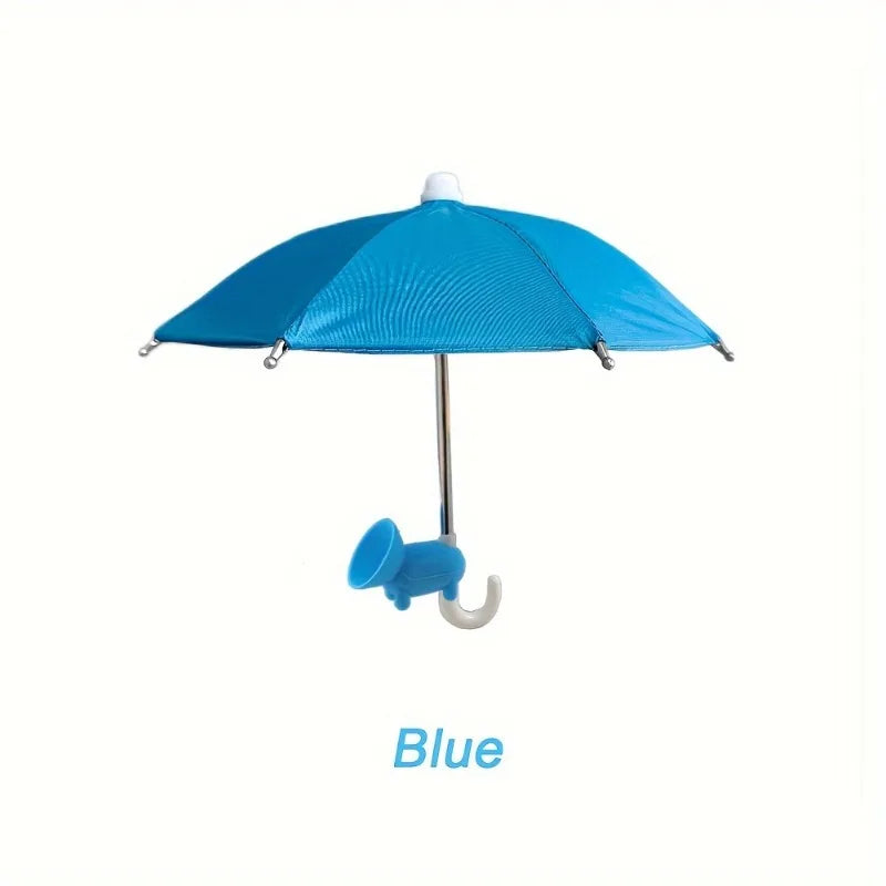 Mini Phone Umbrella Sunshade β Portable Suction-Cup Anti-Glare Cover for iPhone, Samsung & Smartphones
