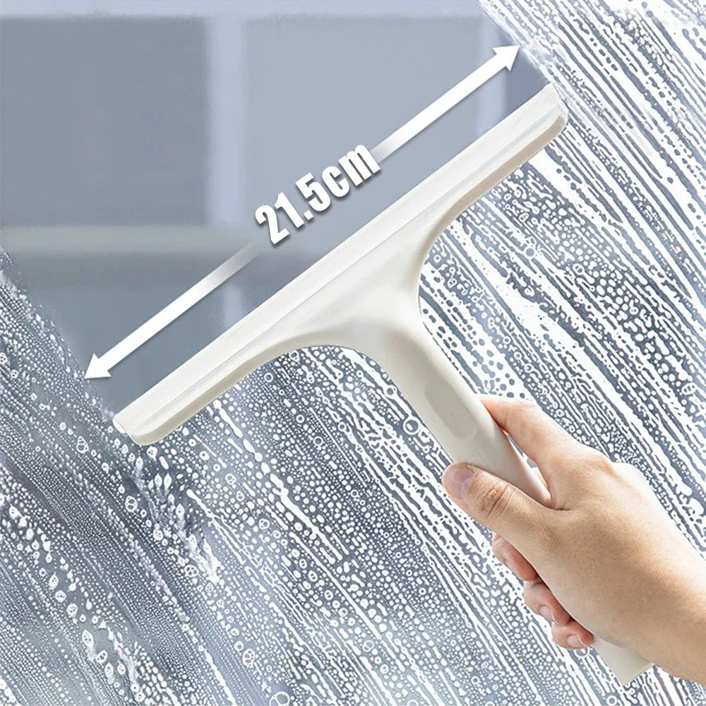 3‑in‑1 Spray, Scrub & Squeegee Tool – Home & Car Window Cleaner with Microfiber Pad