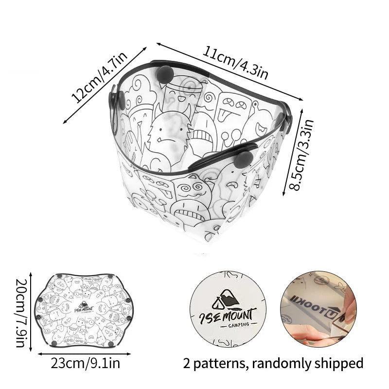 Outdoor Folding Camping Tableware Set – Lightweight Collapsible Bowl, Plate, Cup & Coffee Filter
