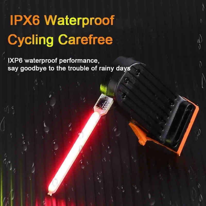 USB Rechargeable Waterproof Bike Tail Light – LED Rear Lamp with Multiple Lighting Modes for Cycling Safety