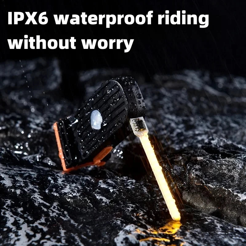 USB Rechargeable Waterproof Bike Tail Light – LED Rear Lamp with Multiple Lighting Modes for Cycling Safety