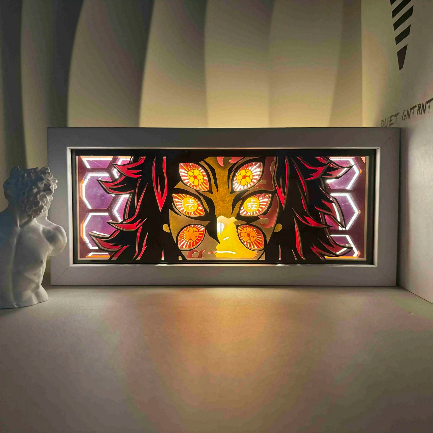 Demon Slayer 3D Paper-Cut Light Box β Remote Control LED Anime Night Lamp for Bedroom & Gift