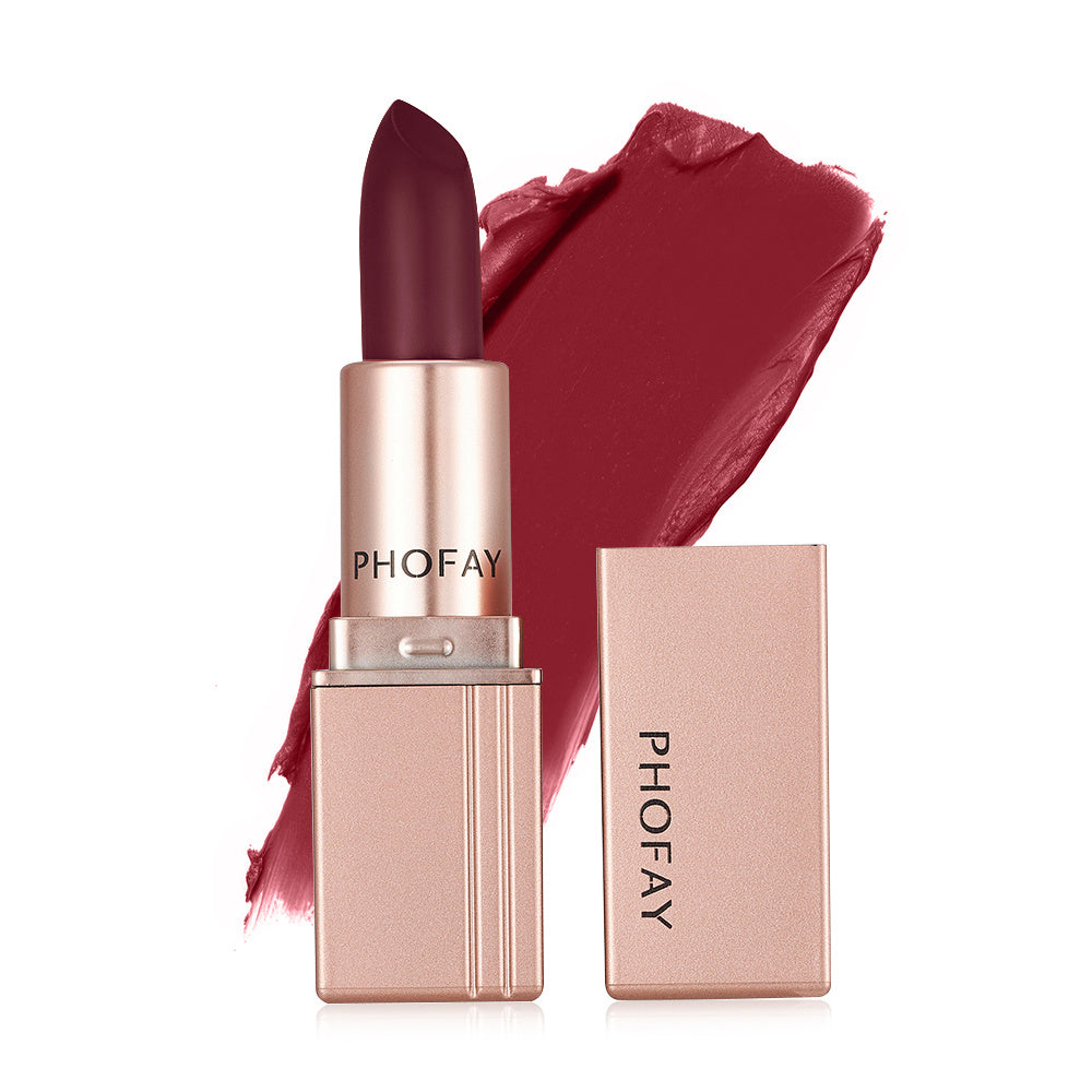 PHOFAY™ Velvet Matte Lipstick – Long-Lasting & Waterproof