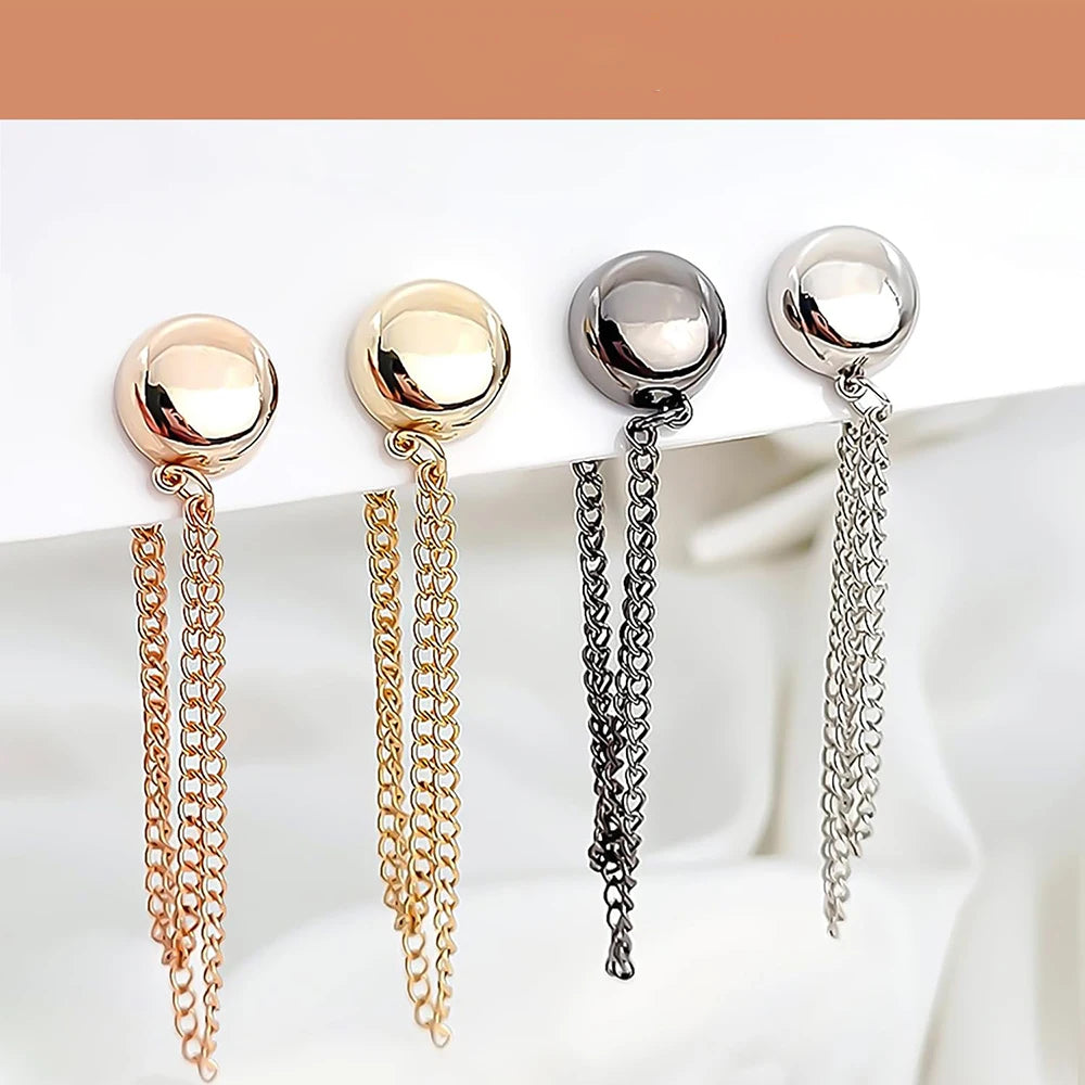 4PCS Magnetic Clothing Clips – No-Pin Fabric-Friendly Brooches for Scarves, Cardigans & Hijabs