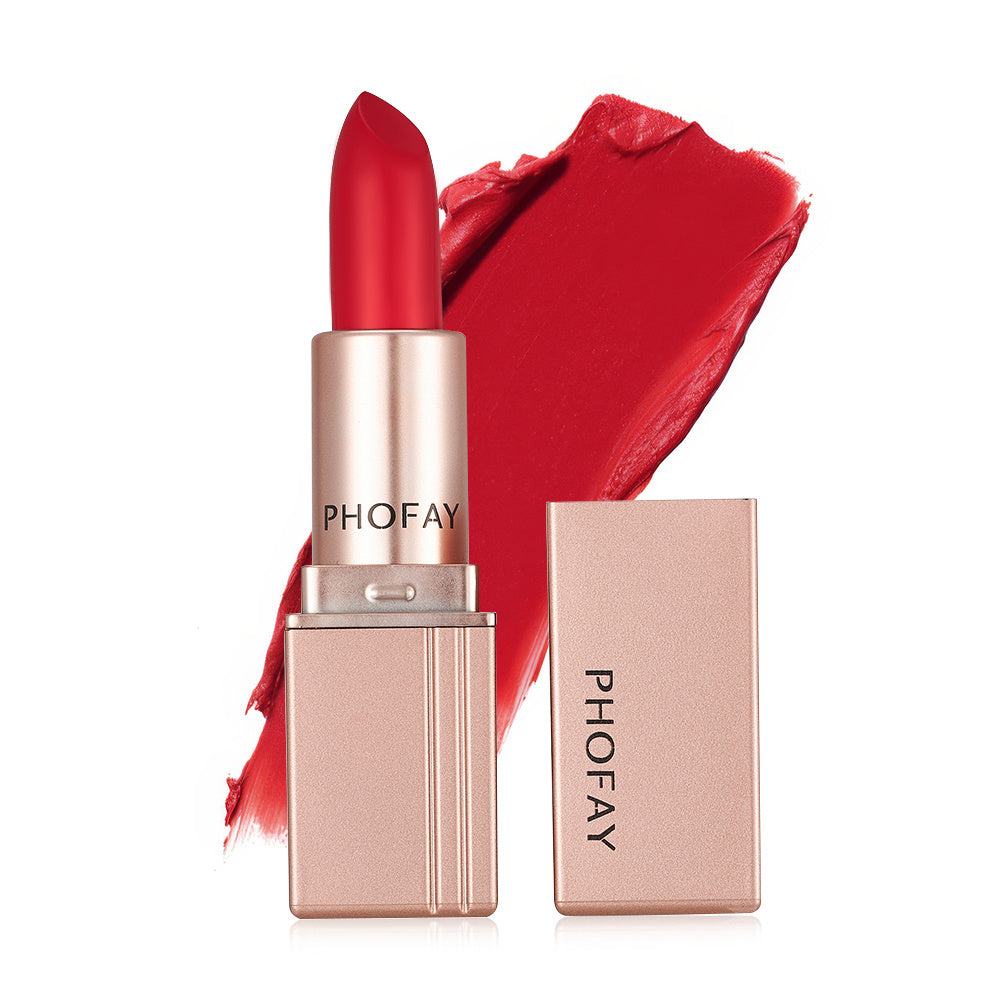 PHOFAY™ Velvet Matte Lipstick – Long-Lasting & Waterproof
