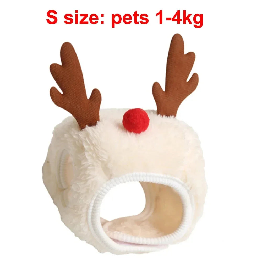 Christmas Pet Costume Set β Santa Hat & Scarf for Cats and Small Dogs | Holiday Dress-Up Outfit