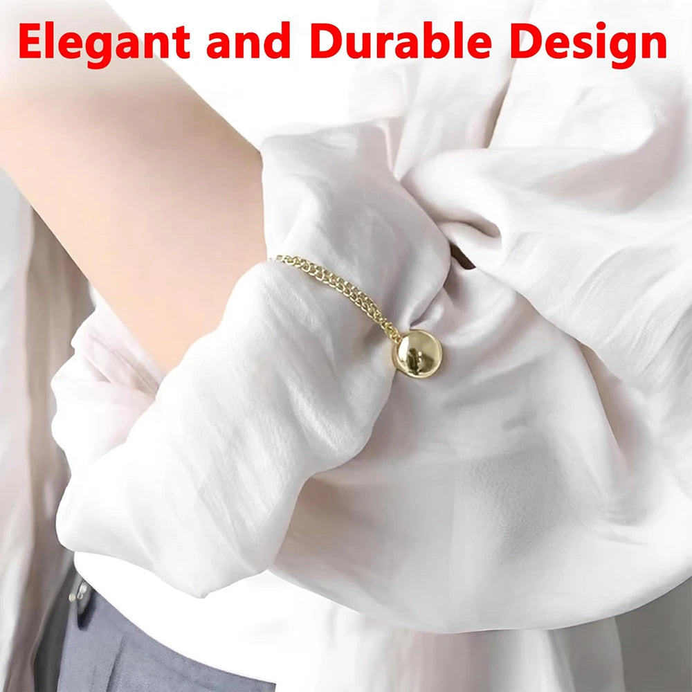 4PCS Magnetic Clothing Clips – No-Pin Fabric-Friendly Brooches for Scarves, Cardigans & Hijabs