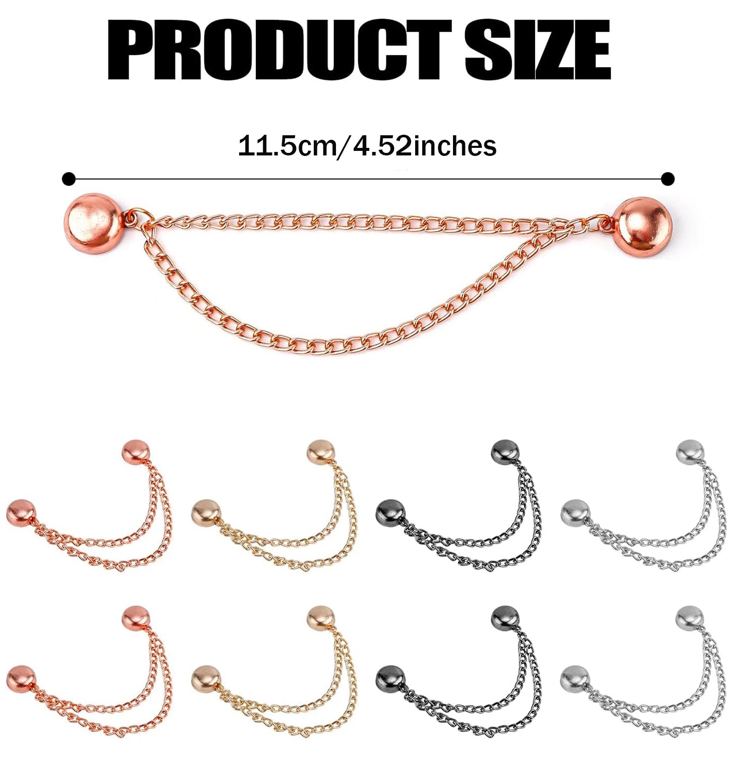 4PCS Magnetic Clothing Clips – No-Pin Fabric-Friendly Brooches for Scarves, Cardigans & Hijabs