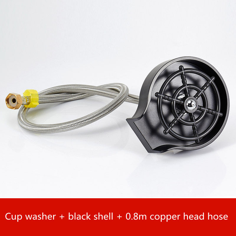 Bar Counter Cup Washer Sink – High-Pressure Spray Automatic Faucet Coffee Pitcher Wash Tool