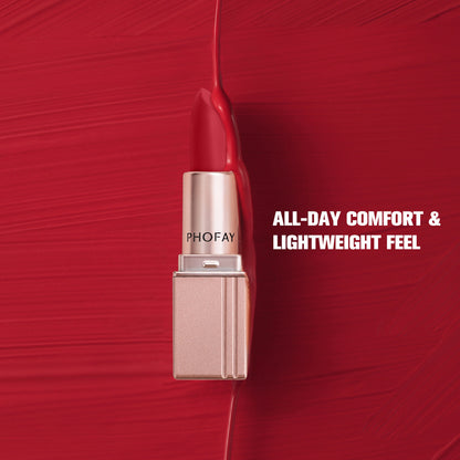 PHOFAY™ Velvet Matte Lipstick – Long-Lasting & Waterproof