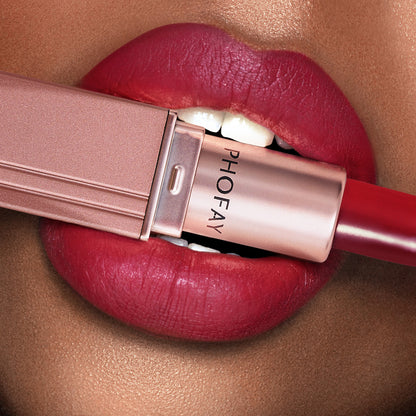 PHOFAY™ Velvet Matte Lipstick – Long-Lasting & Waterproof