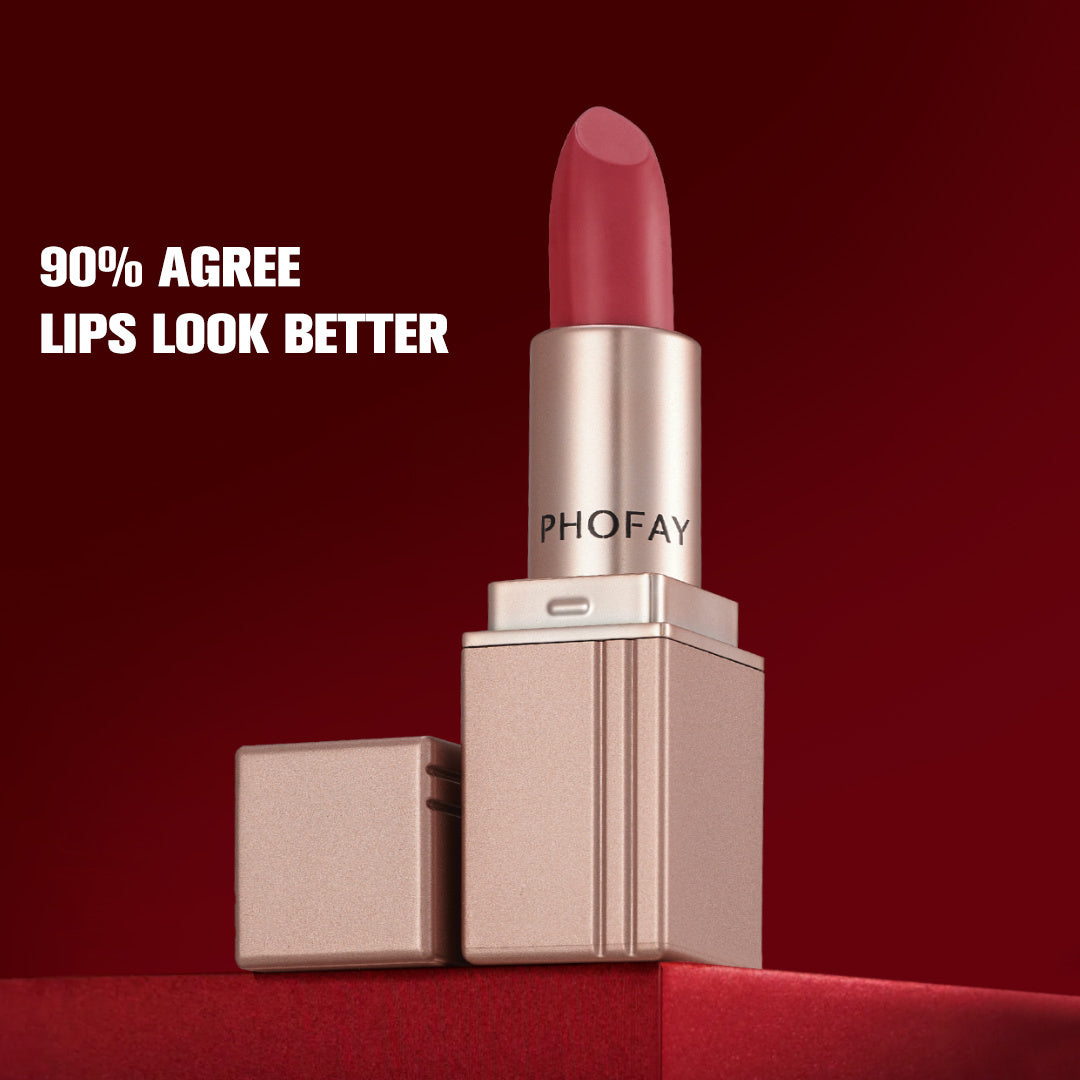 PHOFAY™ Velvet Matte Lipstick – Long-Lasting & Waterproof