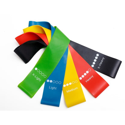 Elastic Resistance Bands for Yoga, Pilates & Rehab Training – Lightweight & Portable