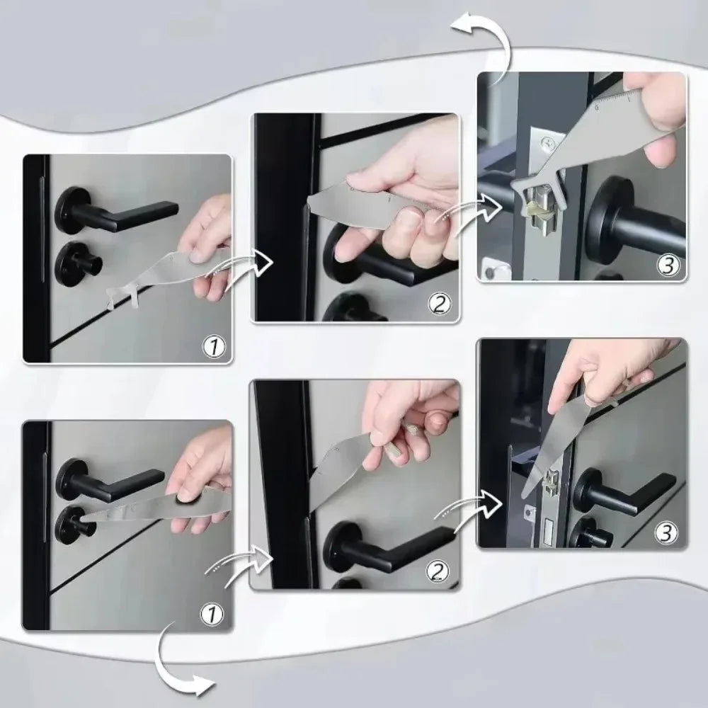 Multi-Functional Firefighter Lock Bypass Tool – Stainless Steel Emergency Entry Kit for Locksmiths & First Responders
