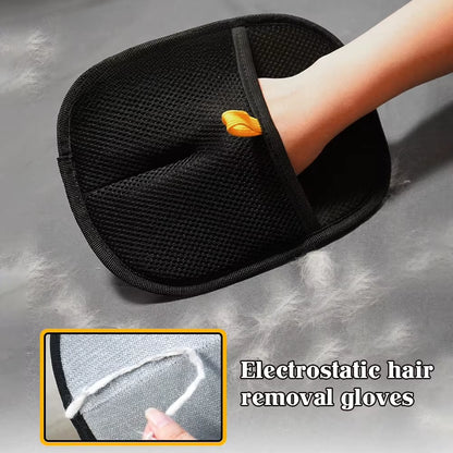 Double-Sided Pet Grooming Glove – Hair Remover Mitt for Cats & Dogs, Static-Free Deshedding for Furniture & Clothes
