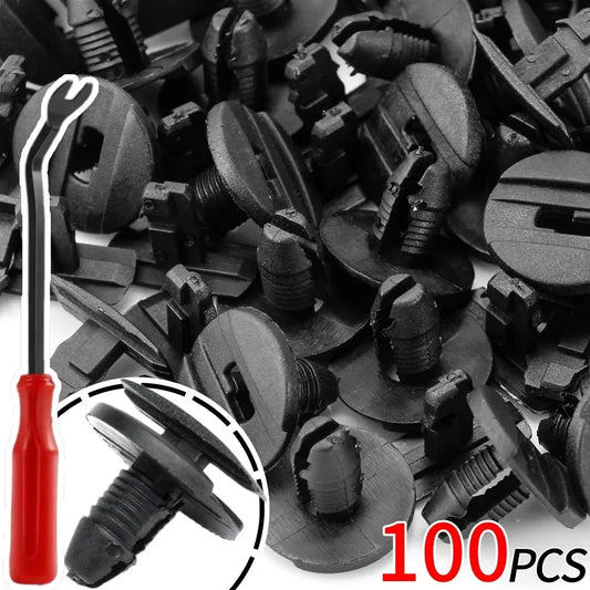 20/50/100 PCS Universal Car Bumper Clip & Fastener Kit – Push Retainer for Fender & Mudguard Repairs