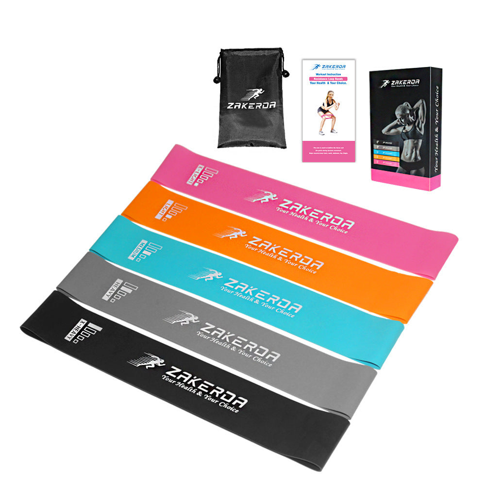 Elastic Resistance Bands for Yoga, Pilates & Rehab Training – Lightweight & Portable