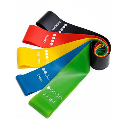 Elastic Resistance Bands for Yoga, Pilates & Rehab Training – Lightweight & Portable