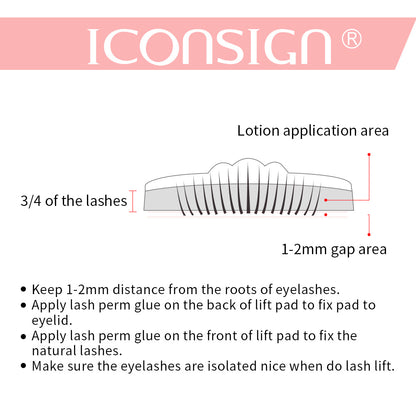 ICONSIGN Lash Lift Kit - Eyelash Perming & Curling Enhancer with Eyes Makeup Tools
