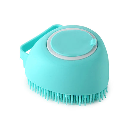 Silicone Dog Bath Massage Gloves Brush – Pet Grooming & Shampoo Dispensing Cleaning Tool for Dogs & Cats