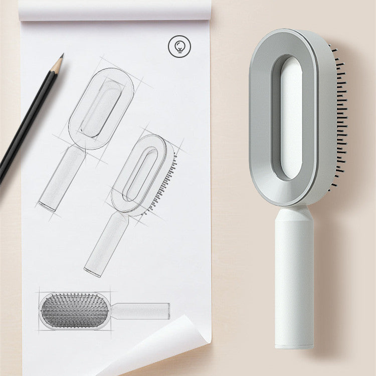 Self-Cleaning Hair Brush – Anti-Static Detangler