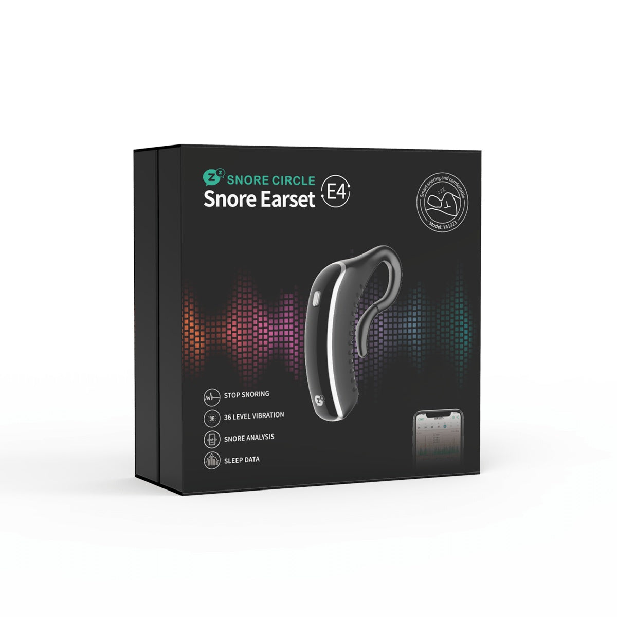 Smart Bluetooth Anti-Snoring Device – 24H Earset Sleep Tracker Aid