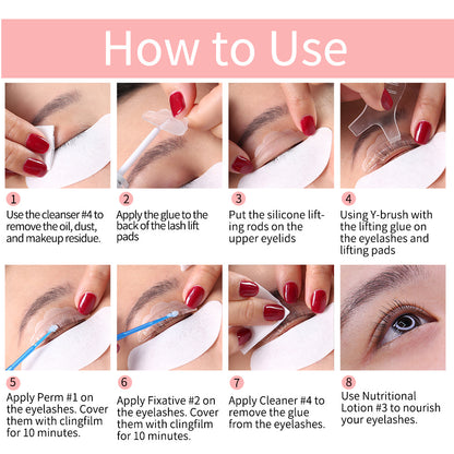 ICONSIGN Lash Lift Kit - Eyelash Perming & Curling Enhancer with Eyes Makeup Tools