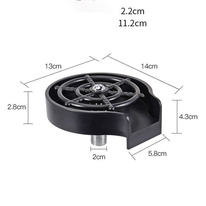Bar Counter Cup Washer Sink – High-Pressure Spray Automatic Faucet Coffee Pitcher Wash Tool