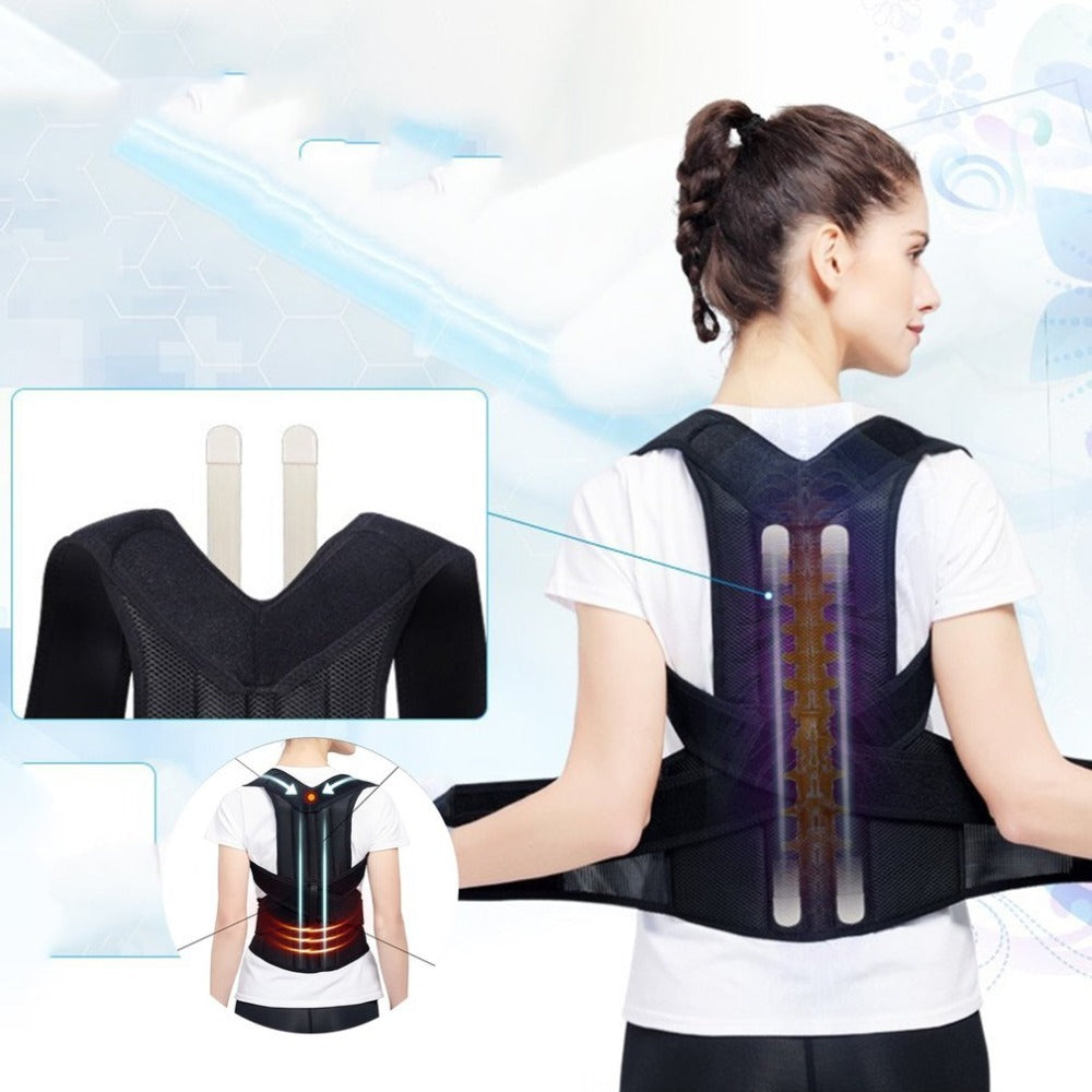 Adjustable Spine Posture Corrector for Men & Women – S to 4XL, Back Support Brace for Pain Relief