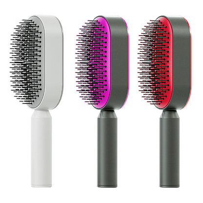 Self-Cleaning Hair Brush – Anti-Static Detangler