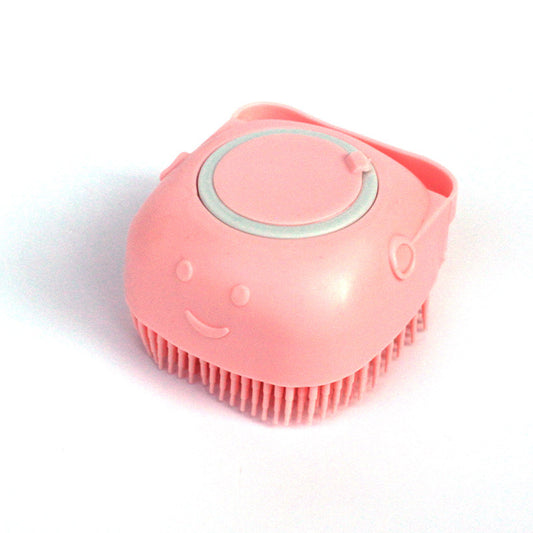 Silicone Dog Bath Massage Gloves Brush – Pet Grooming & Shampoo Dispensing Cleaning Tool for Dogs & Cats