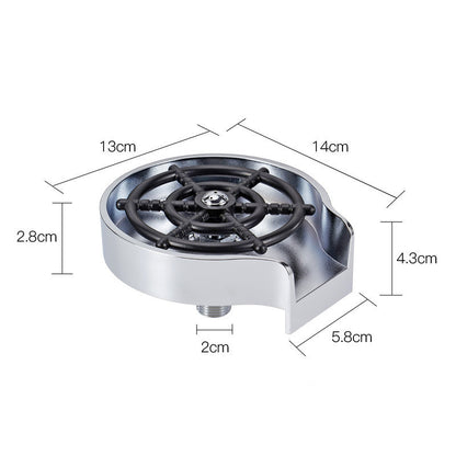 Bar Counter Cup Washer Sink – High-Pressure Spray Automatic Faucet Coffee Pitcher Wash Tool
