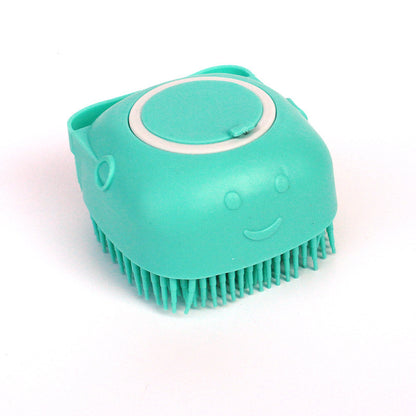 Silicone Dog Bath Massage Gloves Brush – Pet Grooming & Shampoo Dispensing Cleaning Tool for Dogs & Cats