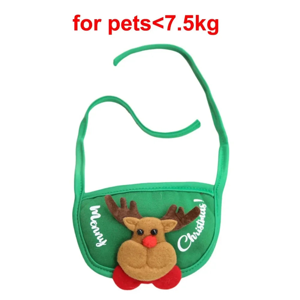 Christmas Pet Costume Set – Santa Hat & Scarf for Cats and Small Dogs | Holiday Dress-Up Outfit