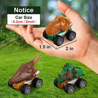 Dinosaur Transport Truck Toy with Lights & Music – 12pcs Dino Car Playset for Kids (7 + Years)